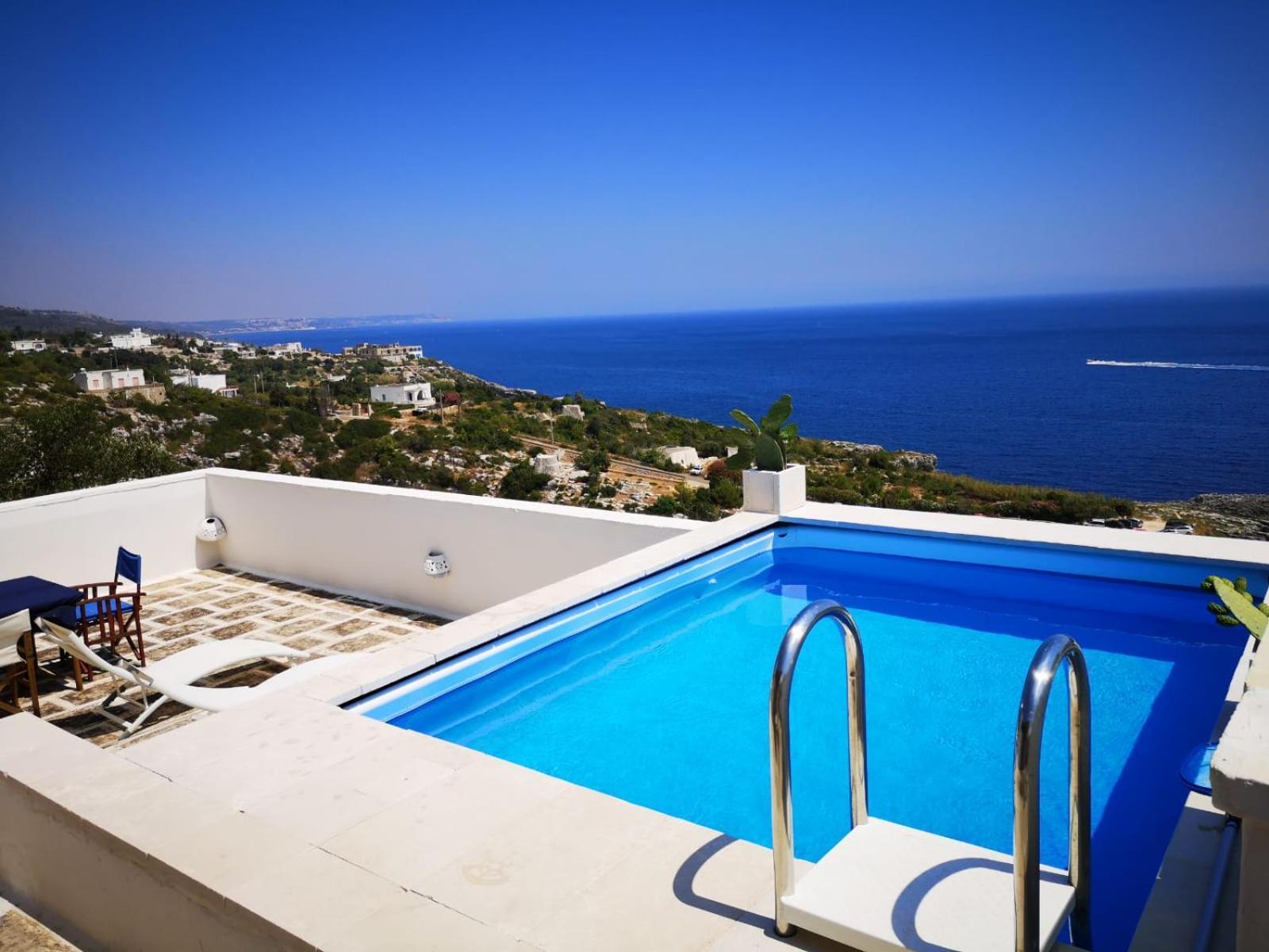 Blu Suite Cottage Sul Mare E Swimming Pool Tricase Exteriör bild